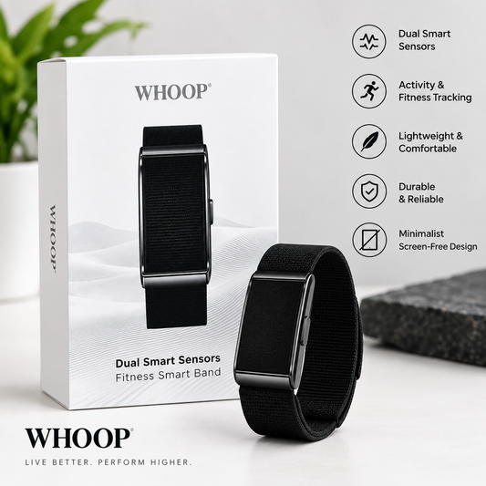WHOOP Dual Smart Sensors Fitness Smart Band – Black